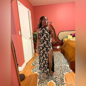 Reformation Floral Halter Dress